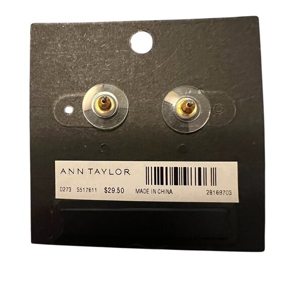 NWT Ann Taylor Gold Knot Earrings - Picture 2 of 2